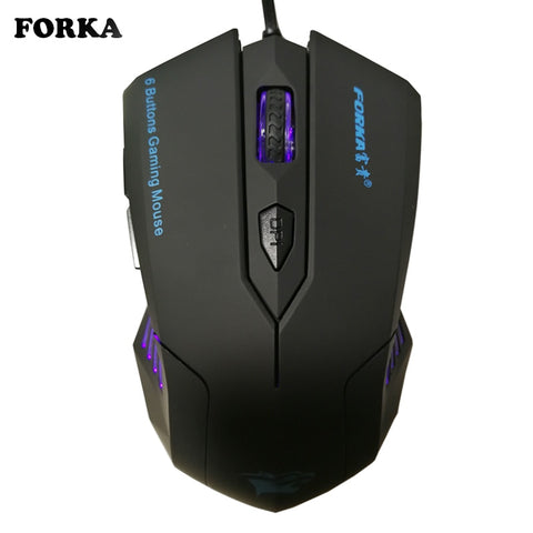 2400dpi Adjustment USB 6D Wired Optical Computer Gaming Mouse