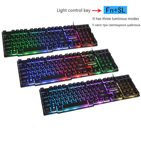 Gaming Keyboard Suspended Keycaps 3 Backlight Switching