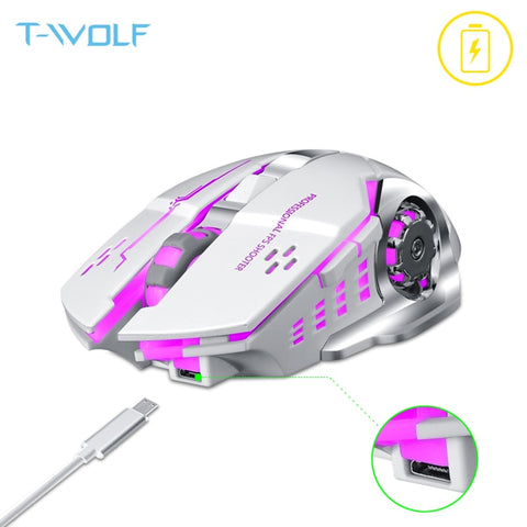 Wireless Mouse Silent Ergonomic Gaming Mouse