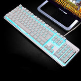 Backlit Gaming Keyboard Steampunk Retro Round/Square