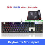 Motospeed CK104 Gaming Mechanical Keyboard Russian English Red Switch Blue