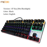 Metoo edition gaming Mechanical Keyboard 87/104 keys