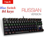 104 Keys Red Blue Switch Wired Gaming Keyboard