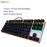 Gaming Mechanical Keyboard LED Backlit 87/104 keys Blue/Red Switch