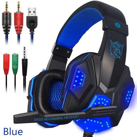 Gaming Headset Earphone Wired Gamer Headphone Stereo Sound Headsets
