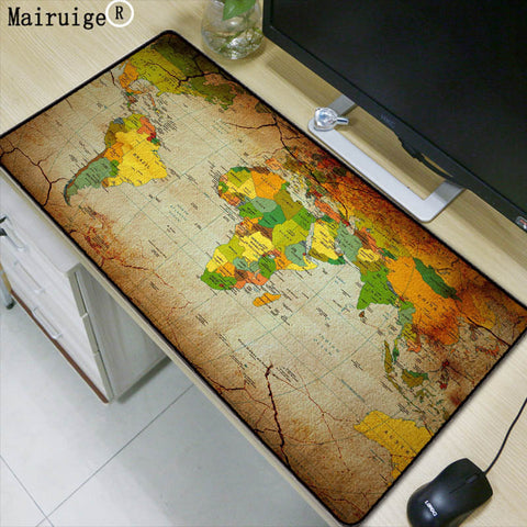 Mairuige Old World Map Large Gaming Mouse Pad