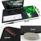 Green Lion Large Gaming Mouse Pad