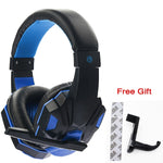 Gaming Headset For Gamer Wired Stereo Sound Noise Cancelling