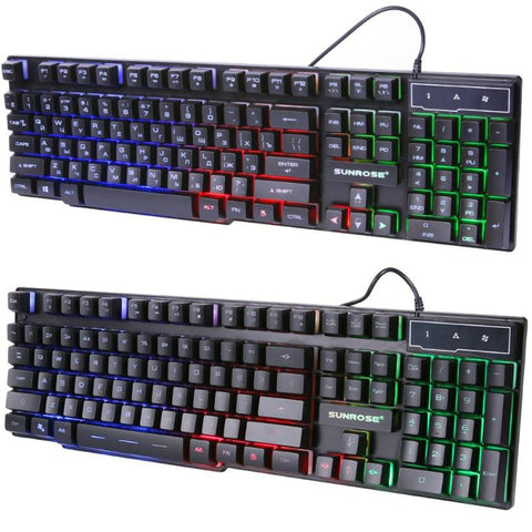 Gaming Keyboard 104 Keys 3-Color Backlight
